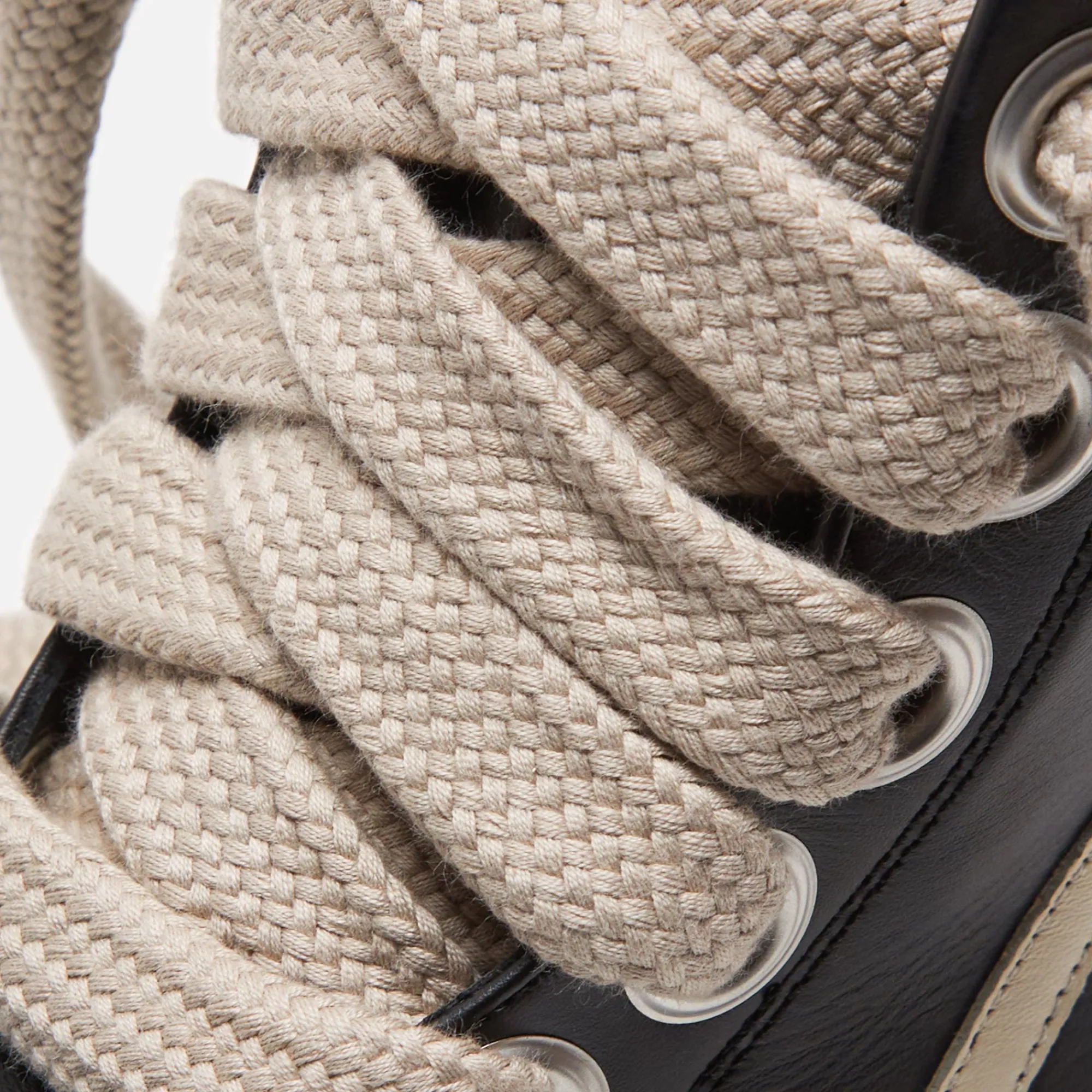 Store Rick Owens Wmns Scarpe Pelle Geobasket Black / Milk