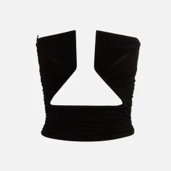 Hot Rick Owens Woven Prong Top Black