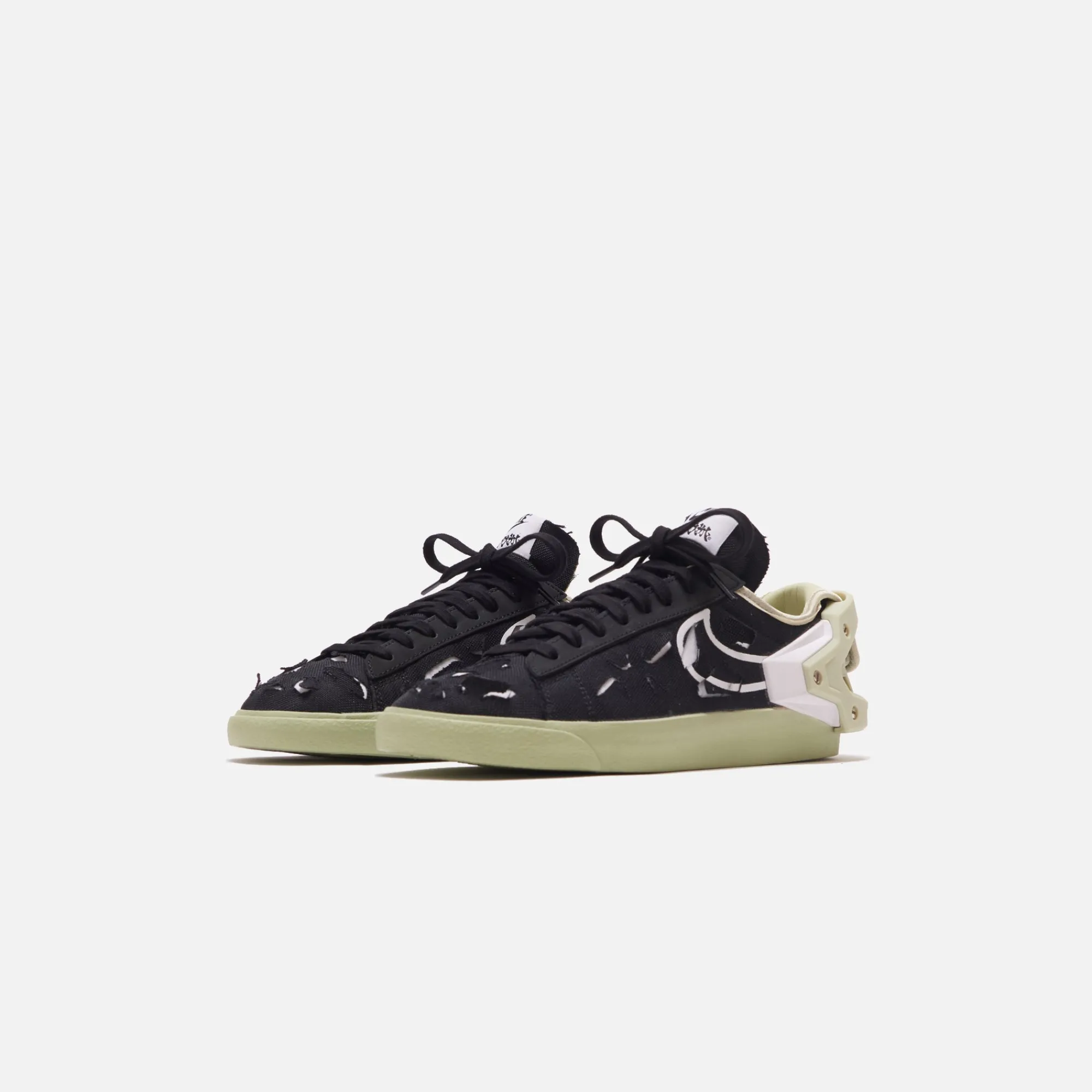 Hot Nike X Acronym Blazer Low Black / White / Olive Aura