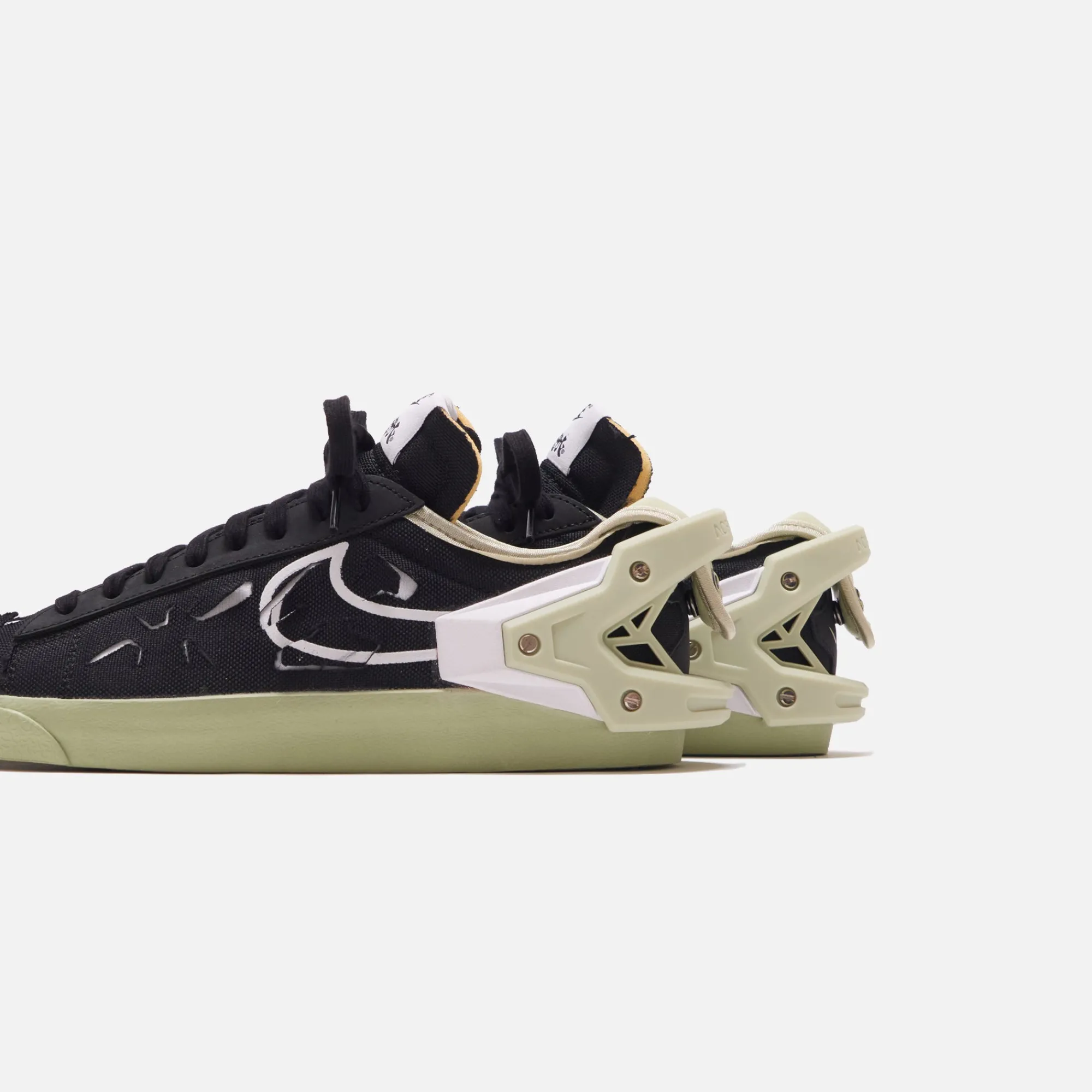 Hot Nike X Acronym Blazer Low Black / White / Olive Aura