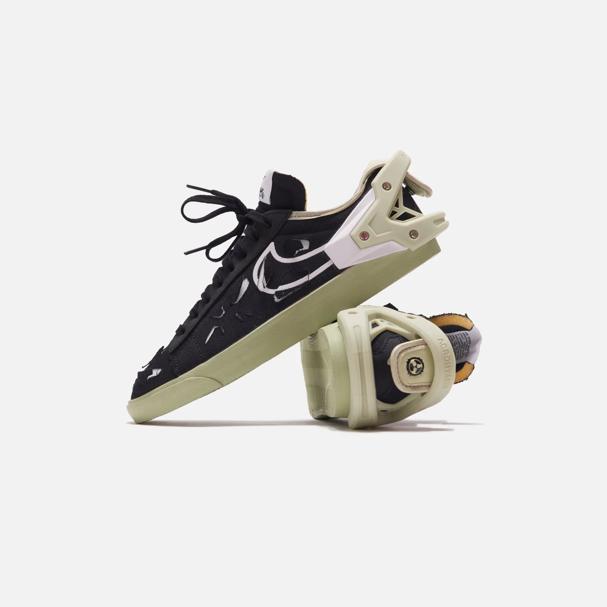 Hot Nike X Acronym Blazer Low Black / White / Olive Aura