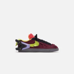 New Nike X Acronym Blazer Low Night Maroon / Lemon Venom / Black