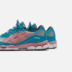 Cheap Asics X Awake Ny Gel-Nyc Pure Silver / Green / Blue Slate