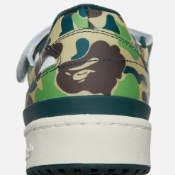 Clearance adidas X Bape Forum Low 84 Green / White