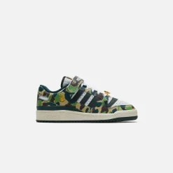 Cheap adidas X Bape Forum Low 84 Green / White