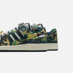 Cheap adidas X Bape Forum Low 84 Green / White