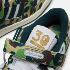 Cheap adidas X Bape Forum Low 84 Green / White