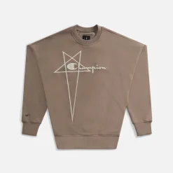 Cheap Rick Owens X Champion Pullover Sweater Dust