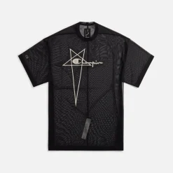 Hot Rick Owens X Champion Tommy Tee Black