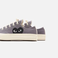 Best Sale CDG Pocket X Converse Chuck 70 Ox Steel Gray