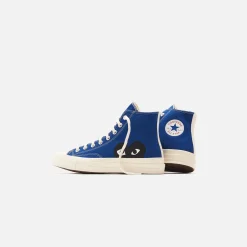 New CDG Pocket X Converse Chuck 70 High Blue Quartz