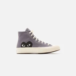 Best Sale CDG Pocket X Converse Chuck 70 High Steel Gray