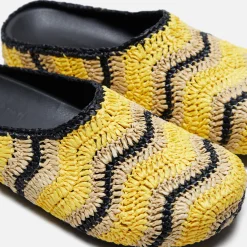 Cheap Marni X No Vacancy Inn Fussbet Sabot Rafia Waves Sun / Natural