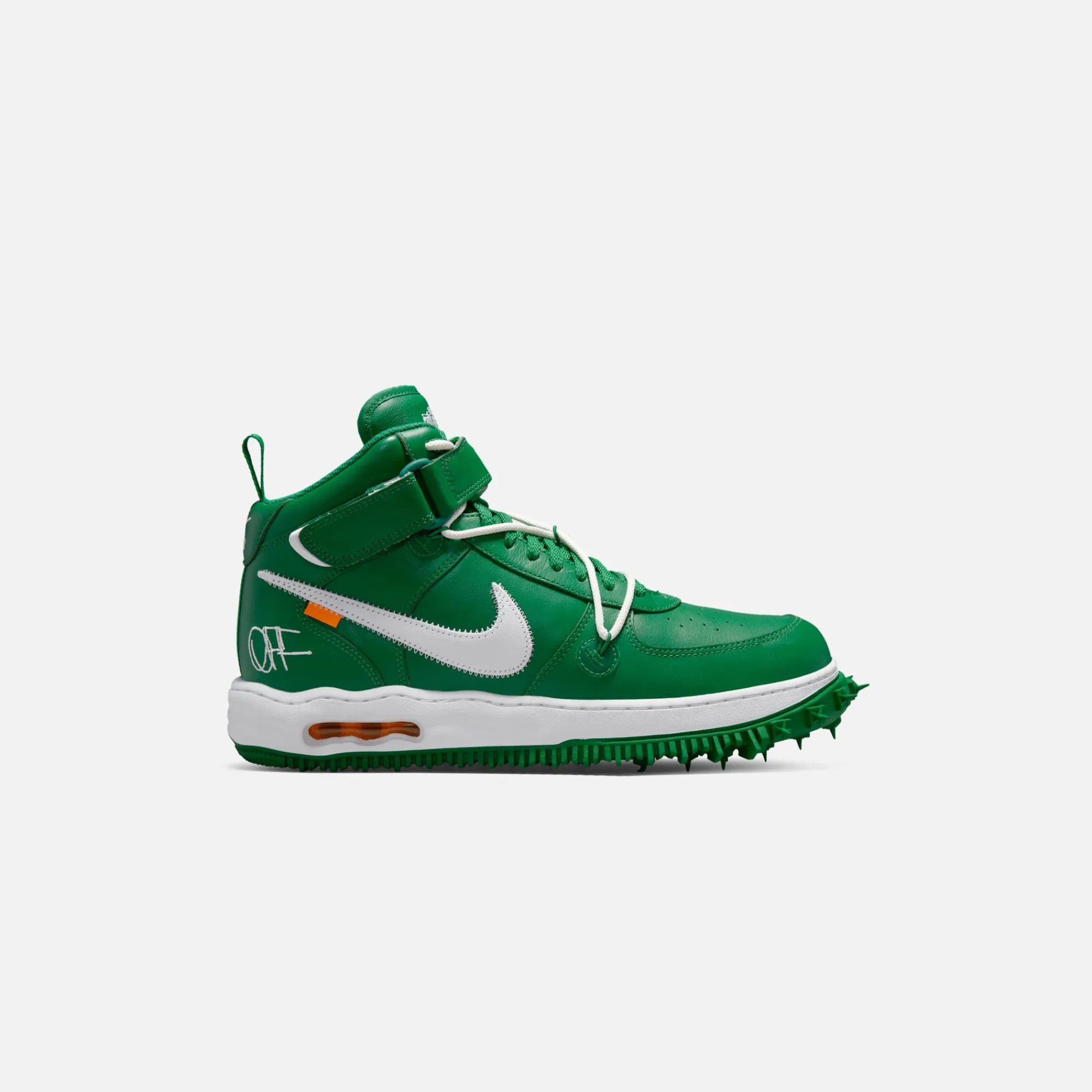 Cheap Nike X Off-White Air Force 1 Mid Pine Green / White / White