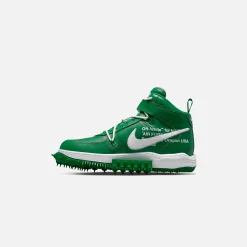 Cheap Nike X Off-White Air Force 1 Mid Pine Green / White / White
