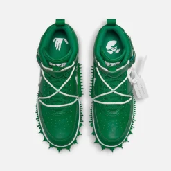 Cheap Nike X Off-White Air Force 1 Mid Pine Green / White / White