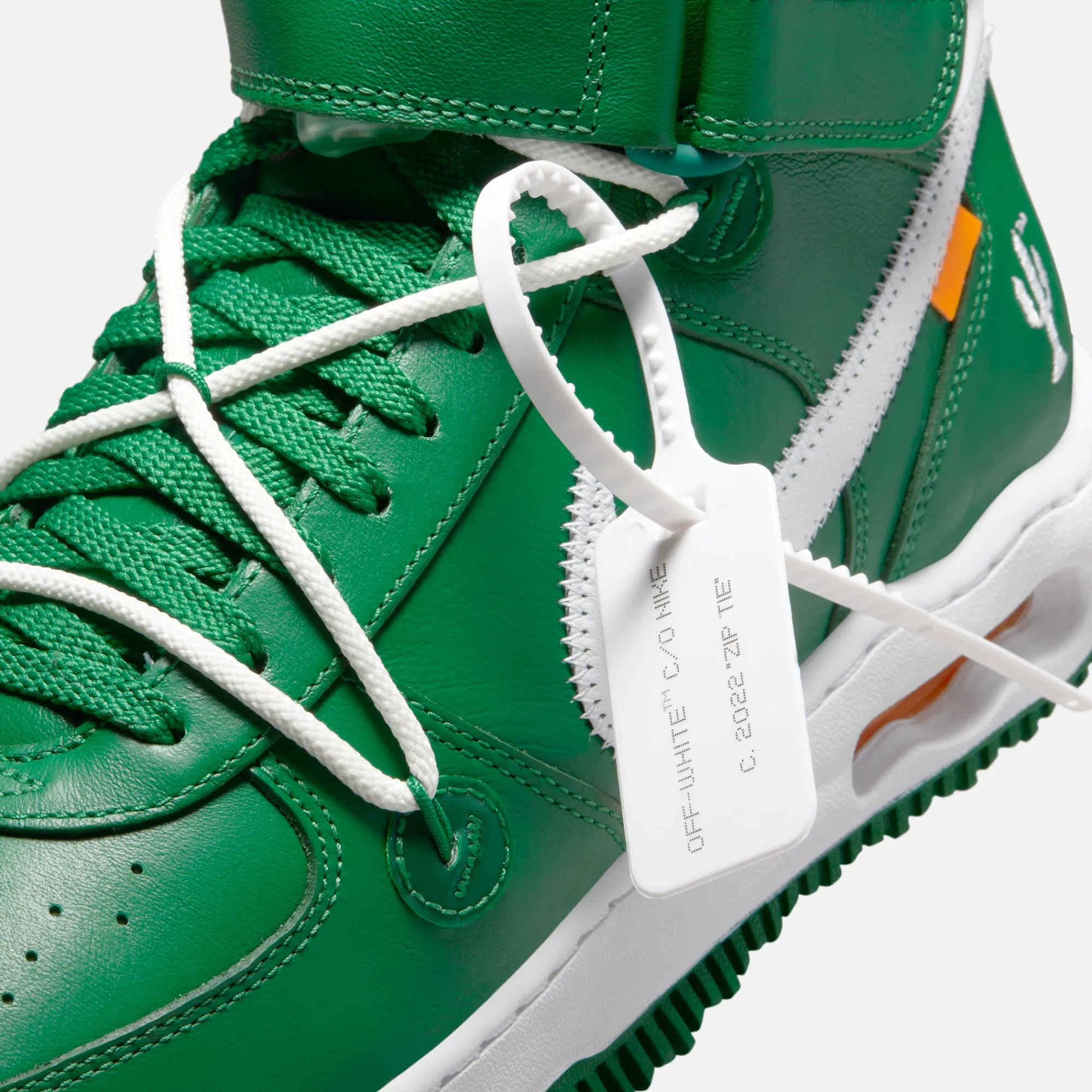Cheap Nike X Off-White Air Force 1 Mid Pine Green / White / White