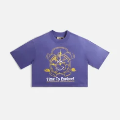 Store The North Face X Online Ceramics Wmns Cropped Tee Cave Blue