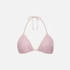 Best Sale Frankies Bikinis X Pamela Anderson Zeus Floral Jacquard Top Pink Dream