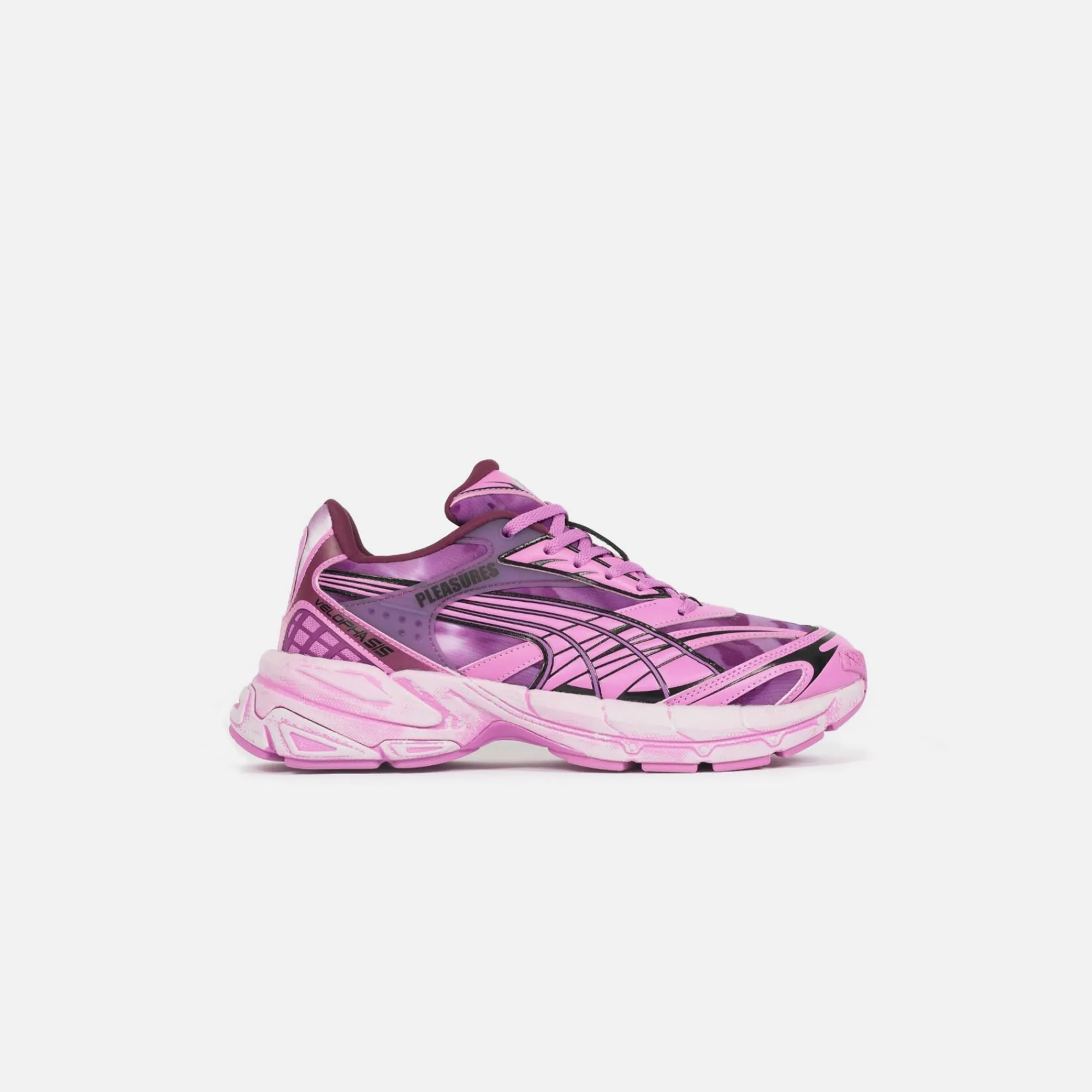 Cheap Puma X Pleasures Velophasis Overdyed Grape Wine / Mauve Pop