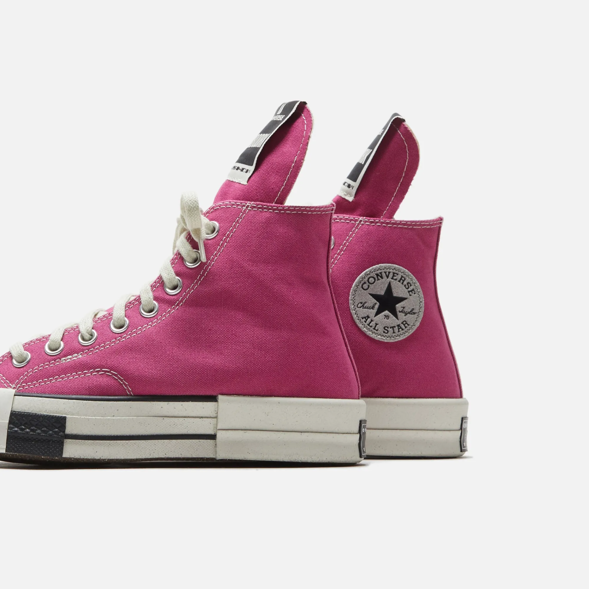 Shop Converse X Rick Owens Drkshdw Turbodrk Laceless Cactus Flower / Egret / Natural Ivory