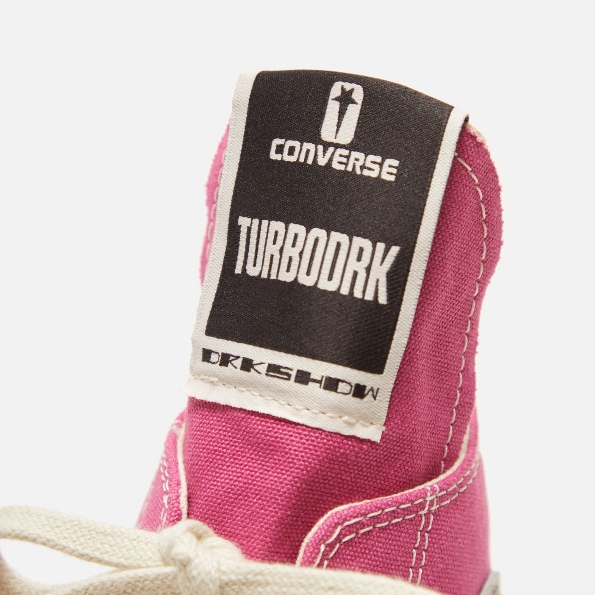Shop Converse X Rick Owens Drkshdw Turbodrk Laceless Cactus Flower / Egret / Natural Ivory