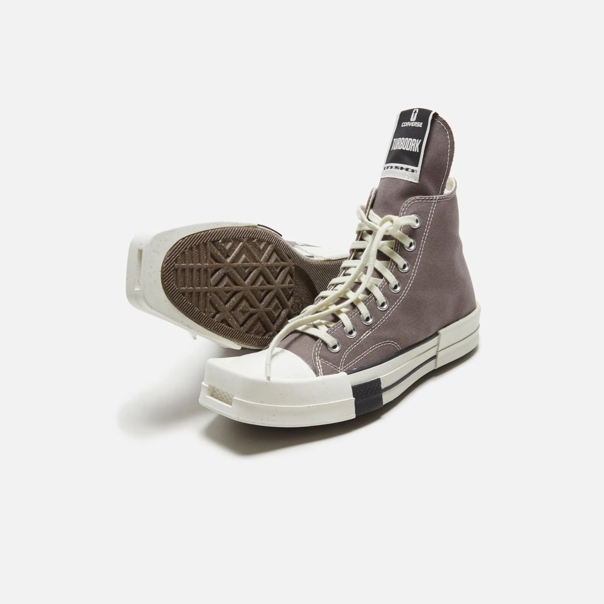 Flash Sale Converse X Rick Owens Drkshdw Turbodrk Laceless Iron / Egret / Natural Ivory