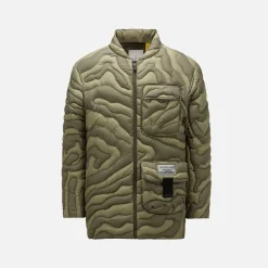 Fashion Moncler X Salehe Bembury Peano Jacket Brown Beige Print