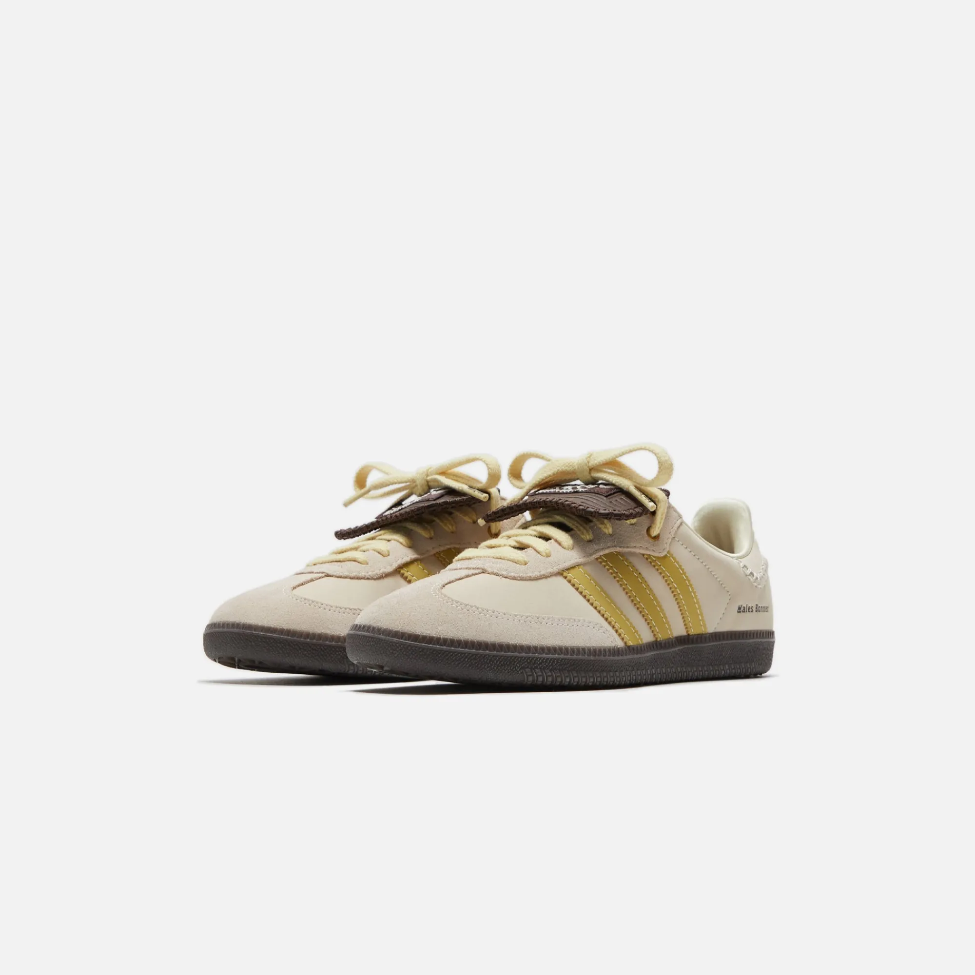 Cheap adidas X Wales Bonner Samba Ecru Tint / Almost Yellow / Dark Brown