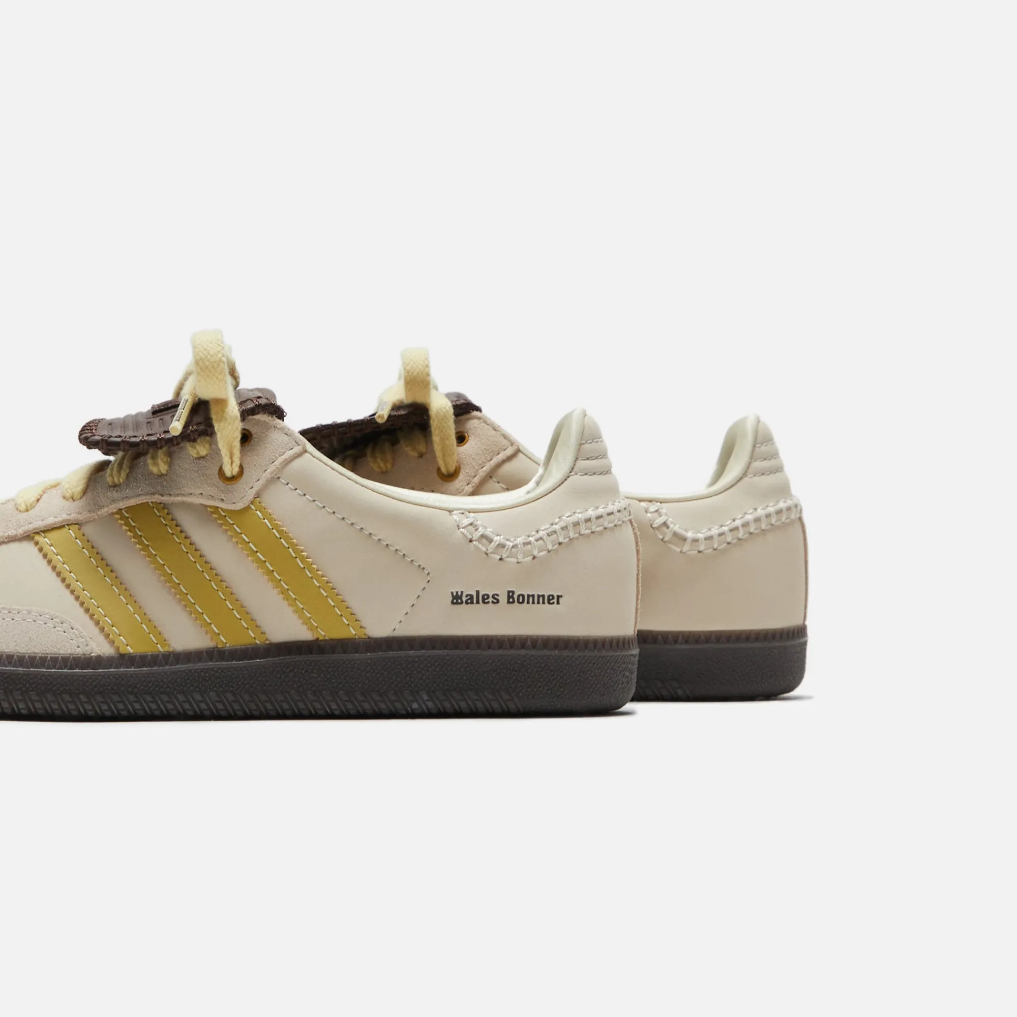 Cheap adidas X Wales Bonner Samba Ecru Tint / Almost Yellow / Dark Brown