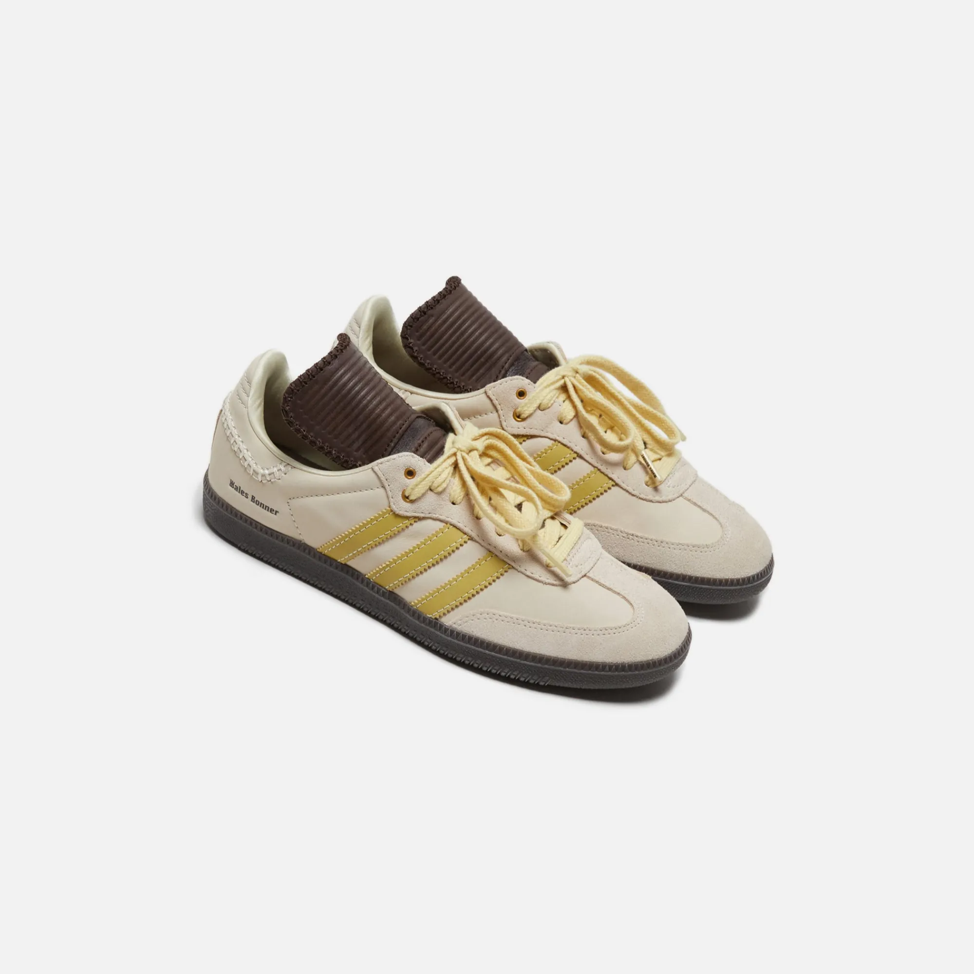 Cheap adidas X Wales Bonner Samba Ecru Tint / Almost Yellow / Dark Brown
