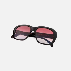 Online Vintage Frames Xxl Sunglasses Black Burgundy Gradient