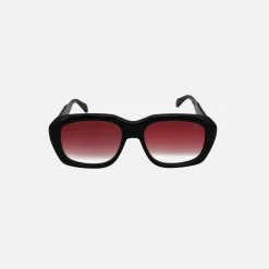 Online Vintage Frames Xxl Sunglasses Black Burgundy Gradient