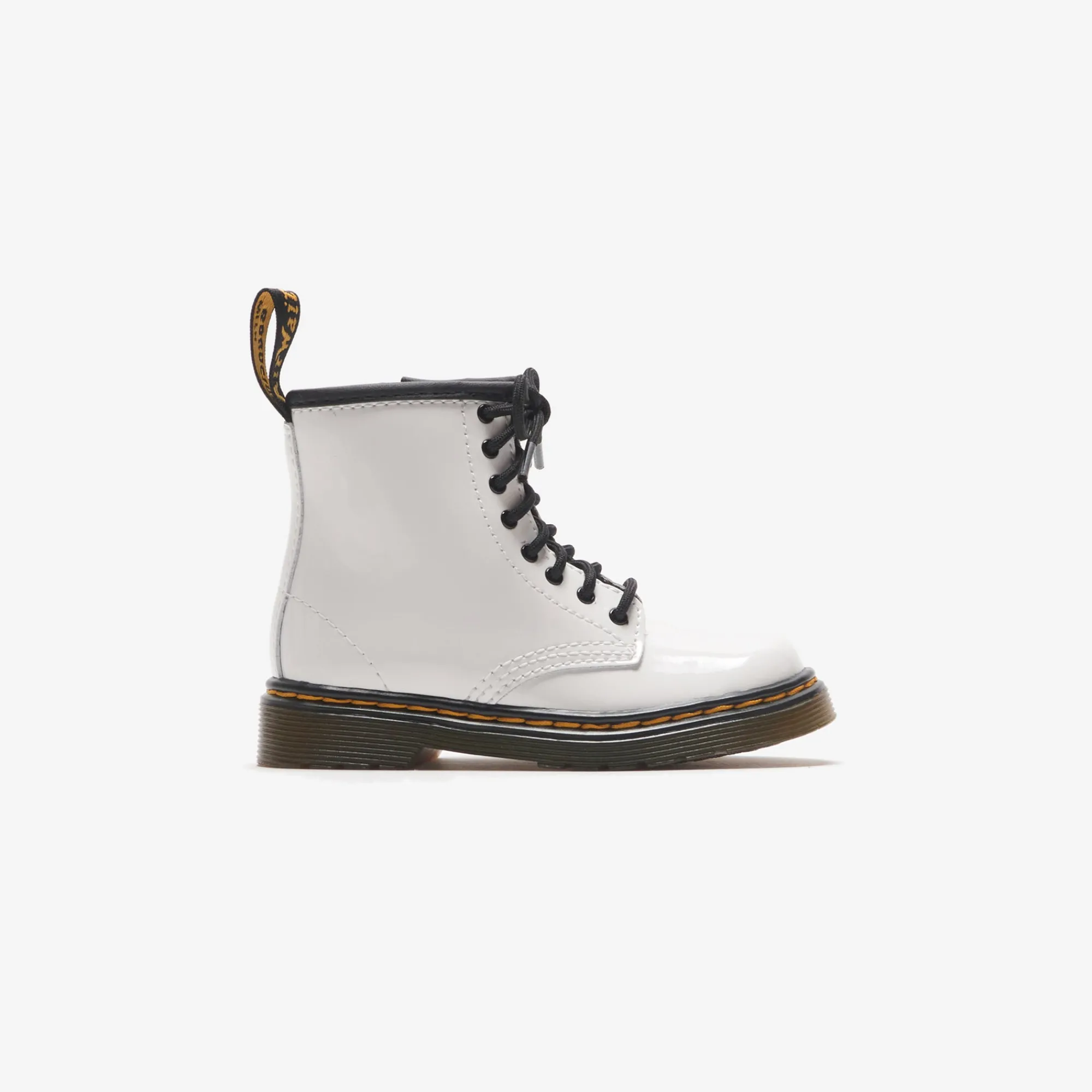 Discount Dr. Martens Youth 1460 Ankle Boots White Patent Lamper