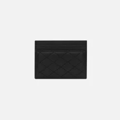 New Saint Laurent Ysl Chevron Card Holder Noir