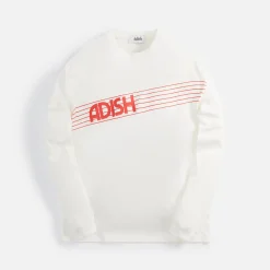 Flash Sale Adish Zahara Printed Logo Long Sleeve Shirt Off White