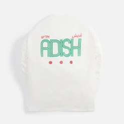 Flash Sale Adish Zahara Printed Logo Long Sleeve Shirt Off White