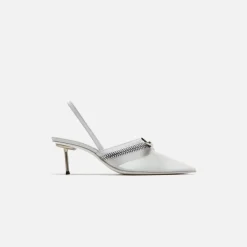 Clearance Coperni Zip Stiletto Ice Clear White