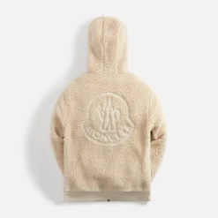 Flash Sale Moncler Zip-Up Cardigan Beige